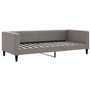 vidaXL Lit de repos sans matelas taupe 90x200 cm tissu