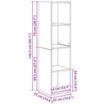 vidaXL Ensemble de meubles TV 3 Pièces Bois ancien 37 x 37 x 142.5 cm