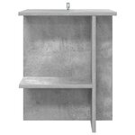 vidaXL Table basse Gris béton 40 x 30 x 49 cm Bois d'ingénierie