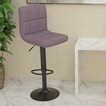 vidaXL Tabouret de bar Taupe Tissu