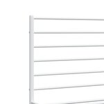 vidaXL Cadre de lit métal sans matelas et tête de lit blanc 140x190 cm