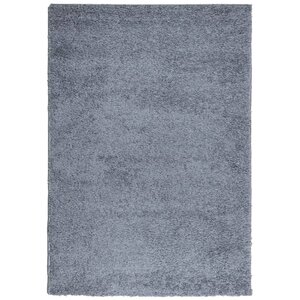 vidaXL Tapis shaggy PAMPLONA poils longs moderne bleu 140x200 cm