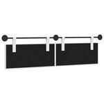 vidaXL Tête de lit suspendue Blanc Tissu