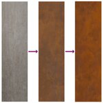 vidaXL Cache-pot de jardin Marron 50 x 32 x 40 cm Acier vieilli