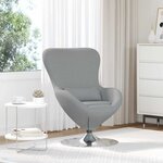 vidaXL Fauteuils  Relax et Fauteuils-Lits Gris clair
