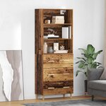 vidaXL Haut Armoire Bois Ancien 69 5 x 32 5 x 180 cm Bois d'ingénierie