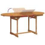 vidaXL Ensemble à Manger de jardin 7Pièces bois d'acacia solide textilène