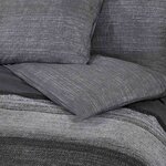 vidaXL Ensemble de housse de couette gris foncé 240x220 cm Coton