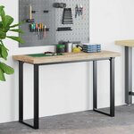 vidaXL Dessus de bureau non traité 140x50x4 cm bois d'acacia massif