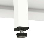 vidaXL Buffet Blanc 105x35x70 cm Acier et verre