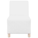 vidaXL Unité de Sofa Modulaire Sans Accoudoirs 2 Pièces Blanc
