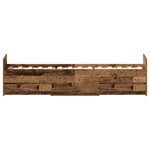 vidaXL Cadre de lit sans matelas vieux bois 90x200 cm bois ingénierie