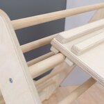 Jeu d'équilibre et motricité PIKY - bois naturel et colori arc-en-ciel