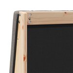 vidaXL Tête de lit capitonnée Taupe 80 cm Pin massif