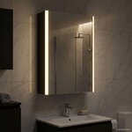 vidaXL Armoire Miroir de Salle de Bain Chêne noir 33 x 11 5 x 50 cm