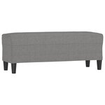 vidaXL Banc Gris foncé 100x35x41 cm Tissu