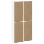 vidaXL Armoires latérales 4 Pièces ODDA blanc 40x24x79 cm bois massif pin