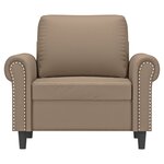 vidaXL Fauteuil Cappuccino 60 cm Similicuir