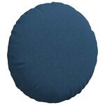 vidaXL Coussins de siège 2 Pièces Bleu Ø80 x 29 cm tissu