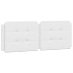 vidaXL Cadre de lit avec tête de lit Blanc 140x190 cm Similicuir