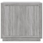 vidaXL Buffet sonoma gris 80x34x75 cm bois d'ingénierie