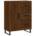 vidaXL Buffet chêne marron 69 5x34x90 cm bois d'ingénierie