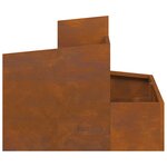 vidaXL Cache-pot de jardin Marron 60 x 60 x 50 cm
