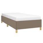 vidaXL Cadre de lit sans matelas taupe 90x190 cm tissu