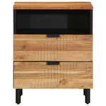 Table de chevet vidaXL 50x33x62 cm en Bois d'Acacia Massif