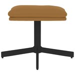 vidaXL Repose-pied Marron 60x60x36 cm Velours