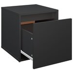 VidaXL Tiroir boîte noir 40 5x40x40 cm bois d'ingénierie