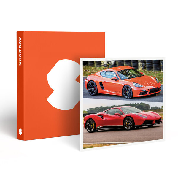 SMARTBOX - Coffret Cadeau Stage de pilotage multivolant : 2 tours en Porsche Cayman S 718 et 2 tours en Ferrari 488 sur le circuit de Lohéac -  Sport & Aventure