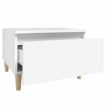 vidaXL Tables d'appoint 2 Pièces Blanc 50x46x35 cm Bois d'ingénierie