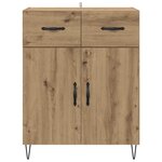 vidaXL Buffet Chêne artisanal 69 5 x 34 x 90 cm Bois d'ingénierie