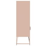 vidaXL Buffet haut rose 68x39x123 cm acier