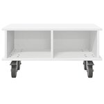 vidaXL Meuble TV Blanc 68 5 x 35 x 35 cm Bois d'ingénierie