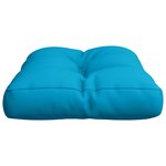 vidaXL Coussin de palette bleu clair 50x40x12 cm tissu