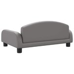 vidaXL Canapé pour enfants gris 70x45x30 cm similicuir