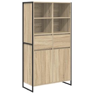 vidaXL Buffet 2 Pièces Sonoma 81 x 36 x 150.5 cm Bois d'ingénierie