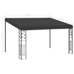 vidaXL Belvédère à montage mural 4x3x2 5 m Anthracite