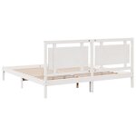 vidaXL Cadre de lit extra long sans matelas 180x210 cm bois massif