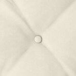 vidaXL Coussin de Dos Crème 120 x 50 cm Tissu en velours côtelé