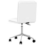 vidaXL Chaise de salle à manger Blanc Similicuir