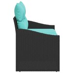 vidaXL Canapé de jardin Gris 123 x 62 x 69 cm polyrotin