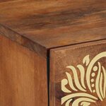 vidaXL Cabinet de chevet avec porte Marron miel 50 x 33 x 60 cm
