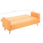 vidaXL Canapé Tissu Orange