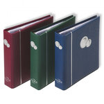 Album Numis avec 5 feuilles pour 143 monnaies de collection. Couleur - Bordeaux