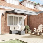 vidaXL Cadre de auvent Anthracite 3 x 2 m Métal