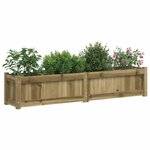 vidaXL Jardinières 2 Pièces bois de pin imprégné