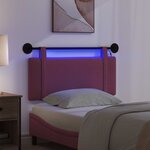 vidaXL Tête de lit suspendue Bordeaux Tissu